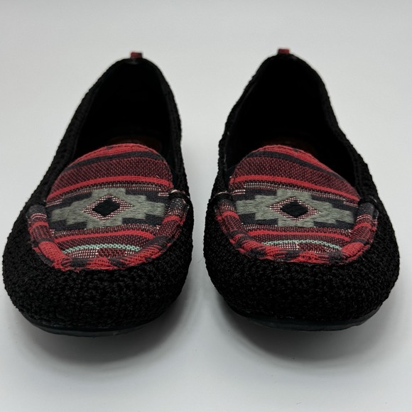 The Sak Slip On Loafer Crochet Driving Moccasins Crochet Multicolor Aztec US 8.5 - Picture 2 of 9